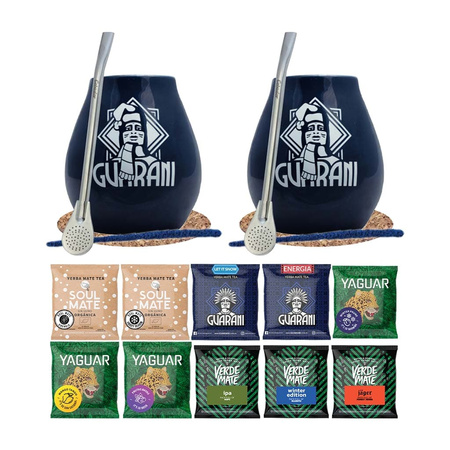 Obrovský  Set pro dva Yerba Mate Mix 10 x 50 g