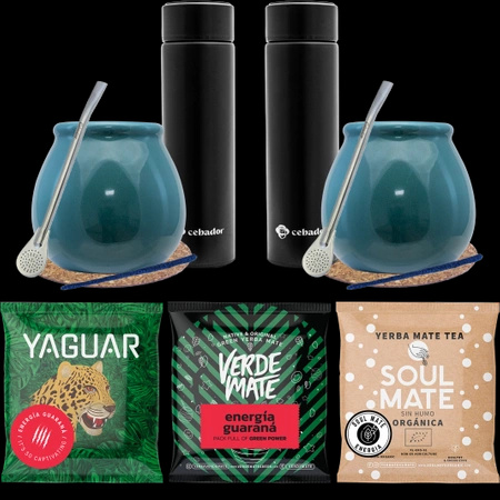 Sada Yerba Mate Energy Calabash Matero pro dvě osoby