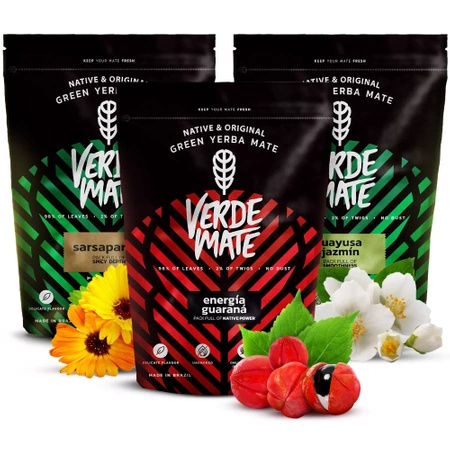 Verde Mate Green Energia yerba mate sada 3x500 1,5kg