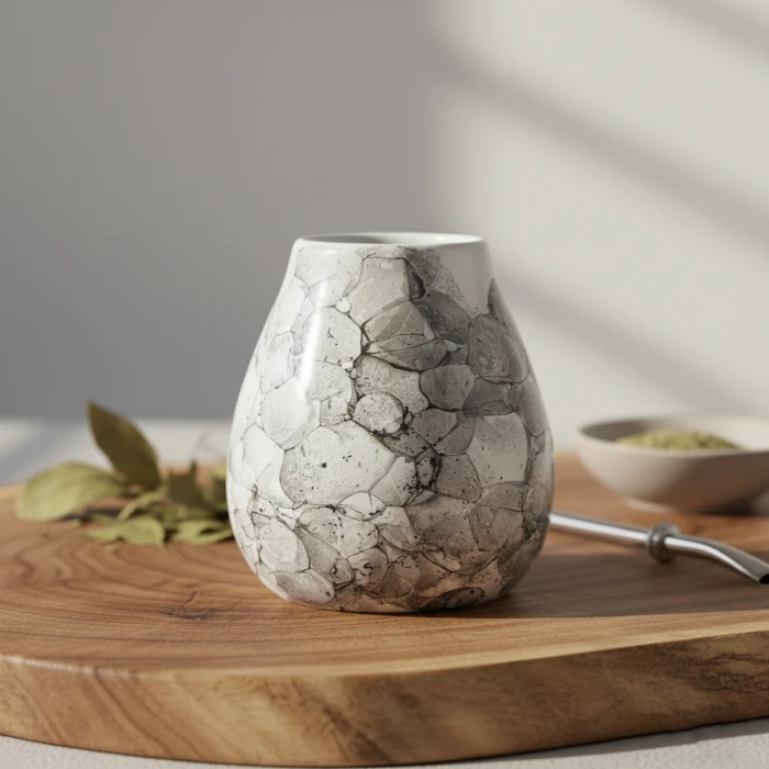 Keramická kalebasa s bombillou – estetická a praktická nádoba na yerba mate