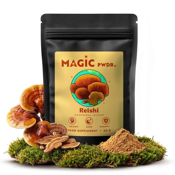 Magic Pwdr reishi doplněk stravy s houbami