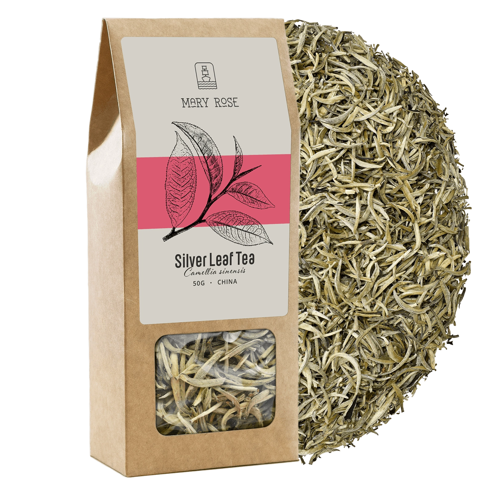 Mary Rose White Silver Leaf čaj