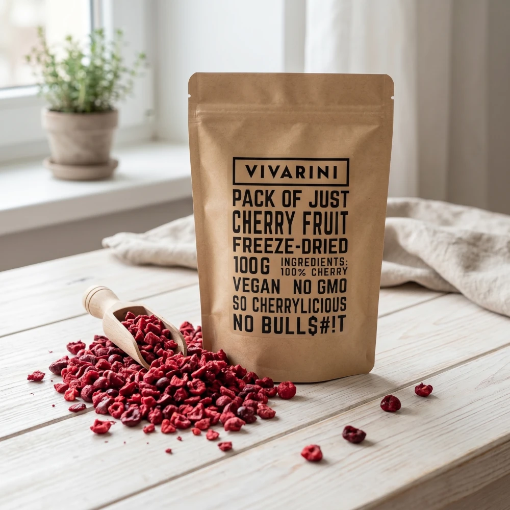 Lyofilizované třešně Vivarini – lyofilizované ovoce