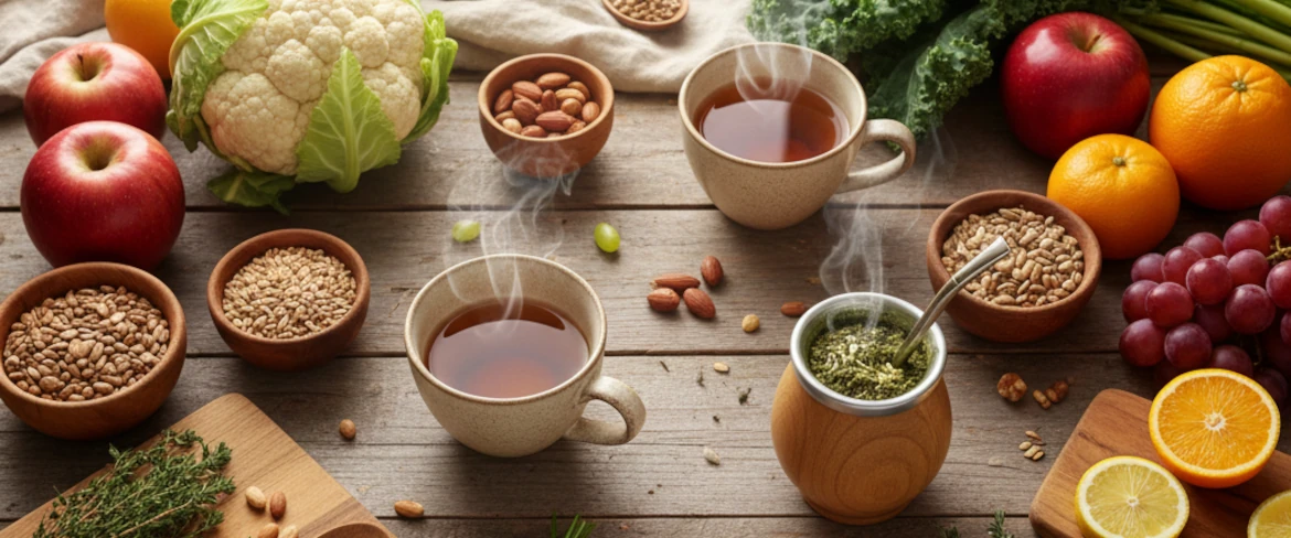 Biopotraviny a zdravé doplňky – ovoce, bylinky, čaje a bioprodukty z přírodních surovin