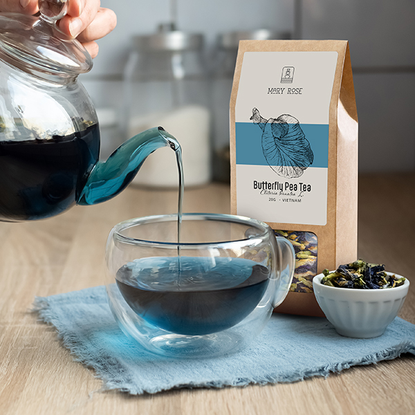 Butterfly Pea Tea - modrý čaj z Clitoria ternatea. Objevte jeho vlastnosti a použití!