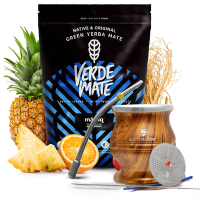 Sada Yerba Verde Mate Mas IQ 0,5kg + TermoColador