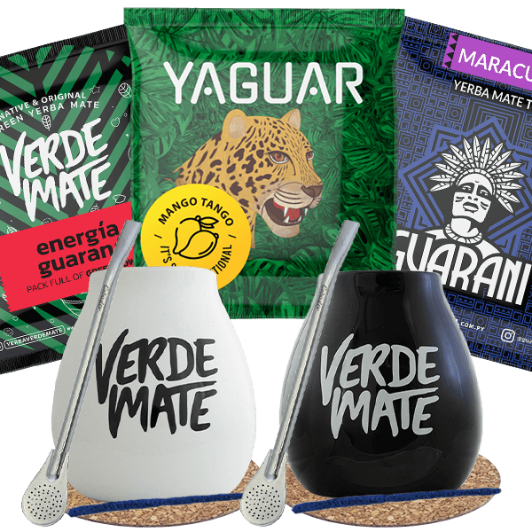 Yerba Mate Green Matero bombilla set pro dvě osoby