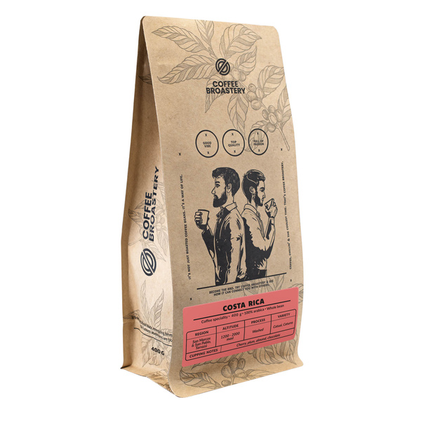 Bro Coffee Roastery - Zrnková káva Costa Rica San Rafael Speciality 400 g