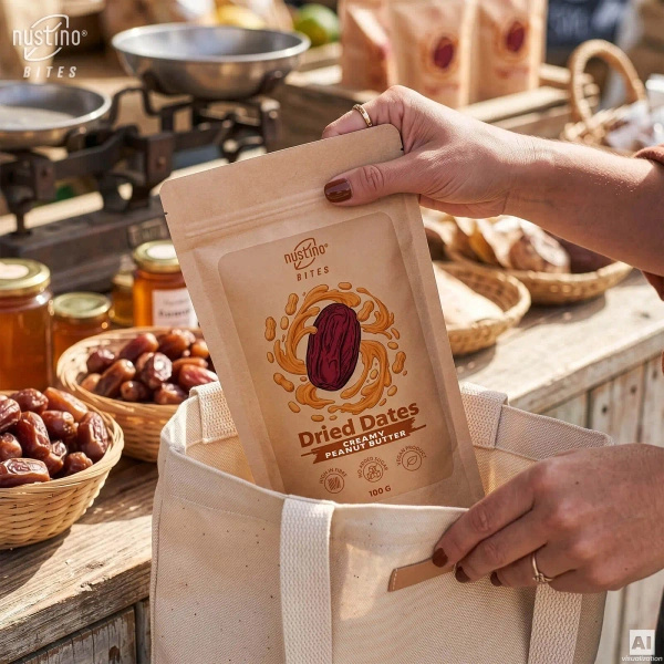 Nustino Bites – Sušené Datle – Creamy Peanut Butter 100 g