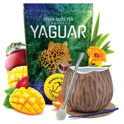 Sada Yerba Maté Yaguar 500g 0,5kg Kalabása + Bombilla