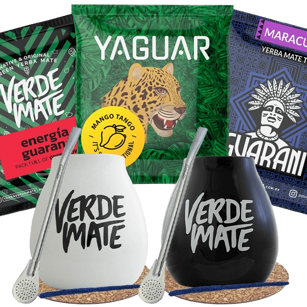 Yerba Mate Green Matero bombilla set pro dvě osoby