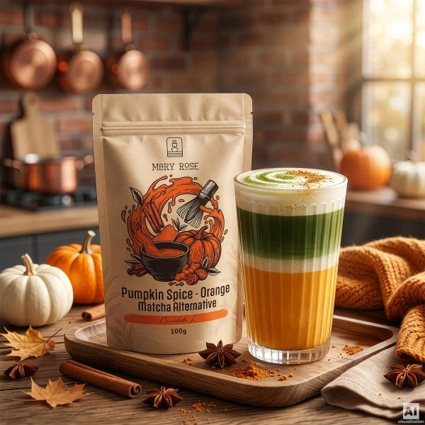 Sada pro barevné Matcha Latte: Matcha + Orange Matcha + příslušenství
