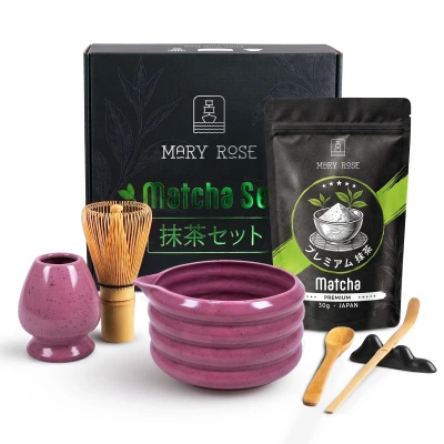 Dárková sada: prémiová japonská matcha + matchawan + bambusové příslušenství