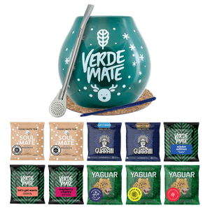 Yerba Mate Set 10x50g Zimní tykev Bombilla