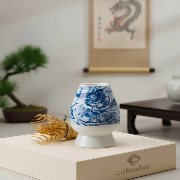 Sada ceremonální na vaření čaje Matcha: japonská BIO matcha 30g + příslušenství