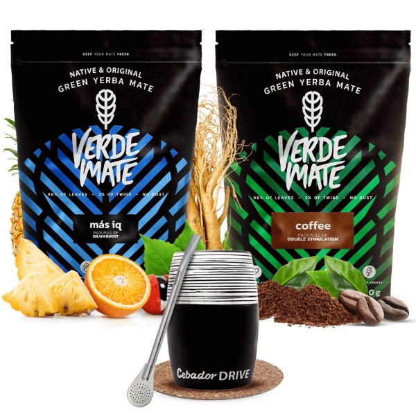 Verde Mate yerba mate sada kalabasa Drive bombilla