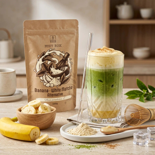 Mary Rose – White Matcha Alternative – Banán (prášek) 100 g