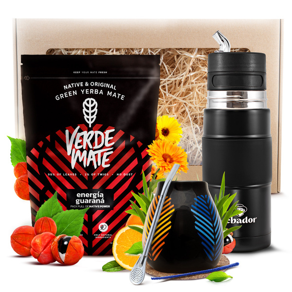 Dárková Sada Yerba Maté Verde Mate 400g 0,4kg + Yerbomos X