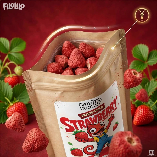 FiloLilo – Lyofilizované jahody (celé) 20 g