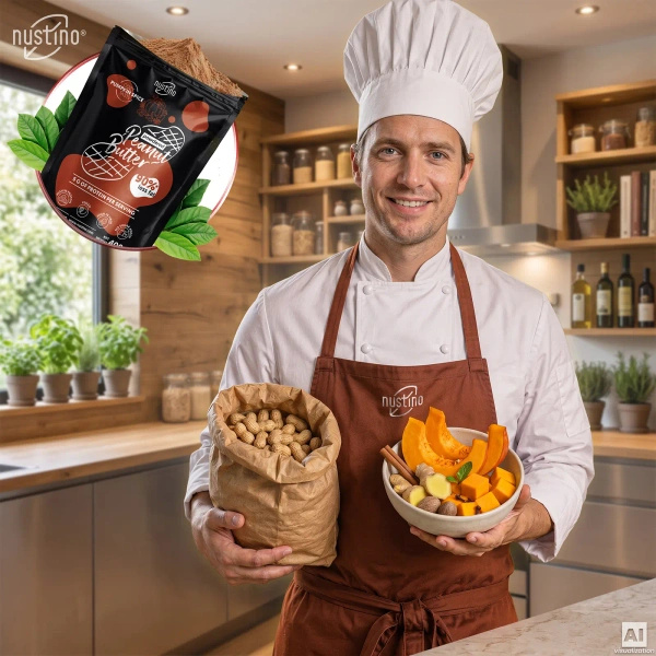Nustino – Arašídové máslo v prášku – Pumpkin Spice (bez přidaného cukru) 400 g