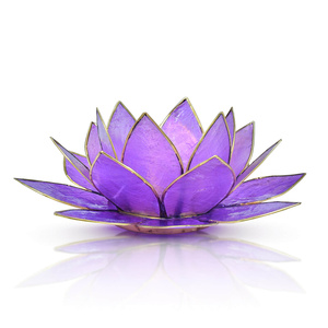 Svícen "Lotus Flower" - fialový