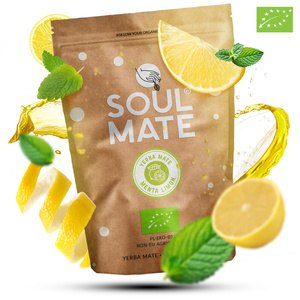 Sada Yerba Maté Soul Mate Organica Menta Limon 500g 0,5kg Kalabása + Bombilla