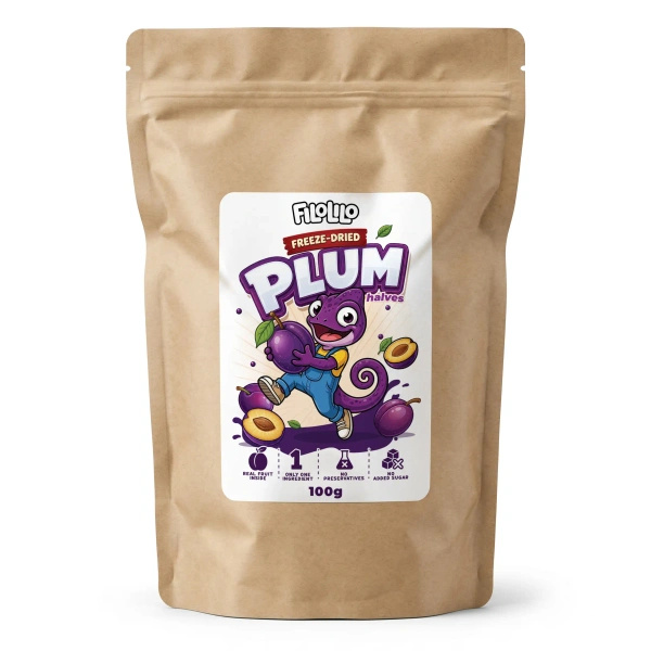 FiloLilo – Lyofilizované švestky (půlky) 100 g