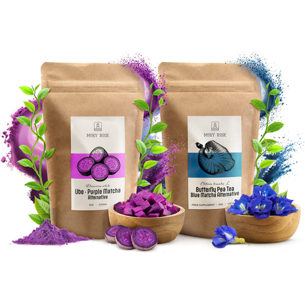 Sada barevných match: Blue Matcha + Purple Matcha