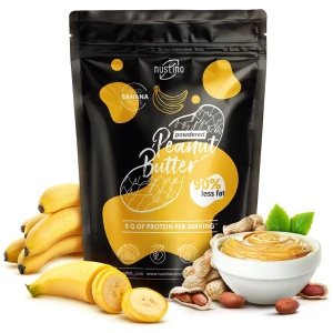 Sada práškového arašídového másla Nustino: Classic + Banana 2x400g