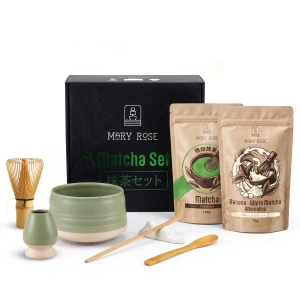 Dárková sada pro barevné Matcha Latte: Matcha + White Matcha + příslušenství