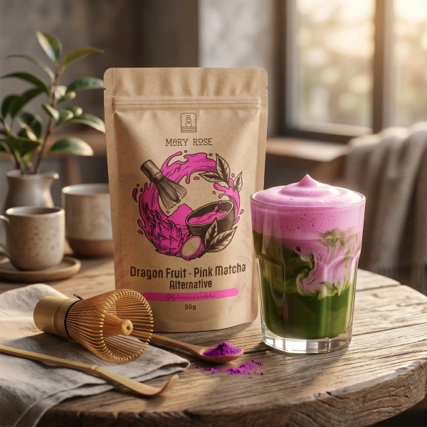Mary Rose – Pink Matcha Alternative – Dragon fruit (prášek) 50 g
