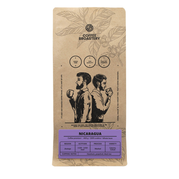 Bro Coffee Roastery - Zrnková káva Nicaragua Colibrí Azul Speciality 400 g