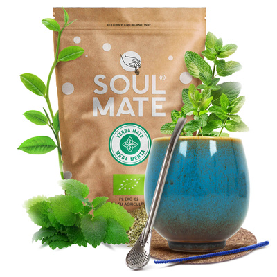 Sada Yerba Maté Soul Mate 500g 0,5kg Kalabása + Bombilla