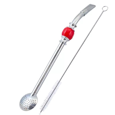 Bombilla Bomb červená + čistící kartáč