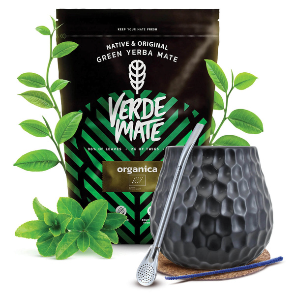 Sada Yerba Maté Verde Mate 400g 0,4kg Kalabása + Bombilla