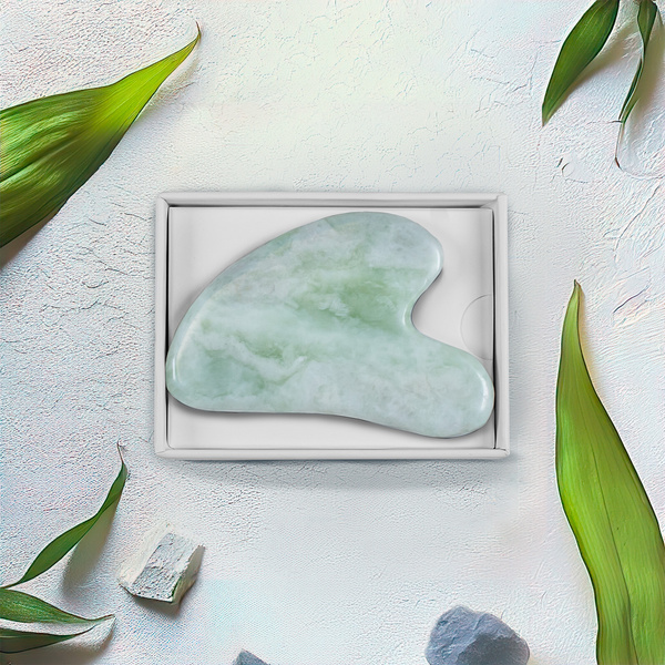 Masážní kámen Gua Sha - jadeit
