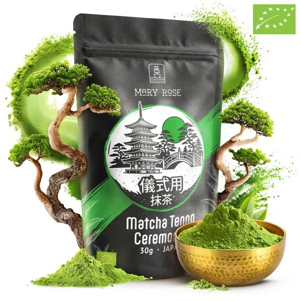 Mary Rose – Japonský zelený čaj Matcha Tenno (BIO) Ceremoniální 30 g