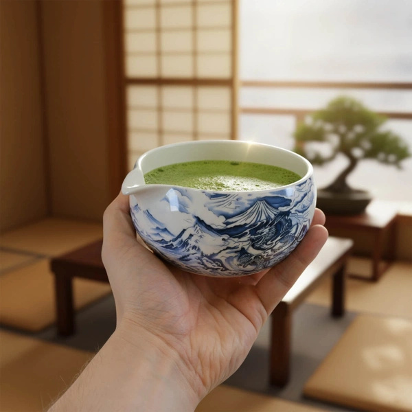 Sada ceremonální na vaření čaje Matcha: japonská BIO matcha 30g + příslušenství