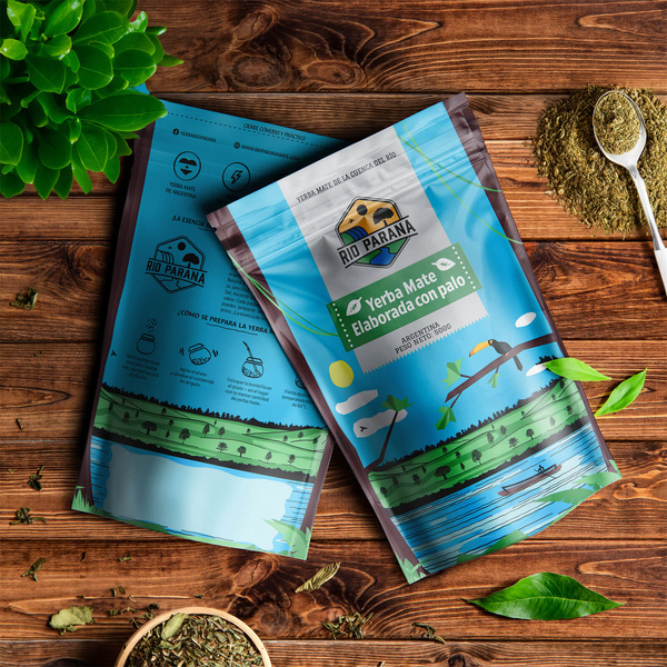Yerba Mate sada Rio Parana Energia Elaborada 2x500g + příslušenství