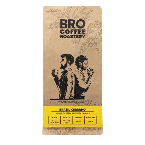 Sada na Pumpkin Spice Latte: káva Bro Coffee Roastery Brazil Cerrado 1kg + Pumpkin Spice Latte Mix 100g