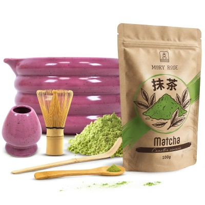 Sada na vaření čaje Matcha: matcha 100g + příslušenství