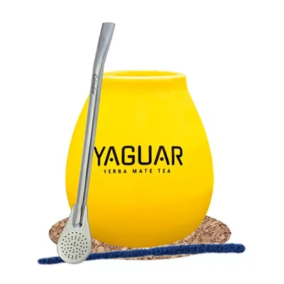 Yerba Mate Sada Kalabása Yaguar + Bombilla