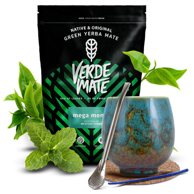 Sada Yerba Maté Verde Mate 500g 0,5kg Kalabása + Bombilla
