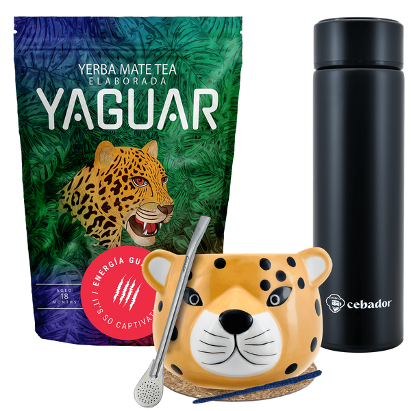 Sada termosek Yerba Mate Yaguar Energia 500g calabash