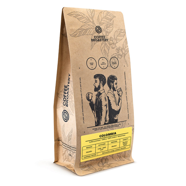 Bro Coffee Roastery - Zrnková káva Colombia Medellin Premium 1 kg