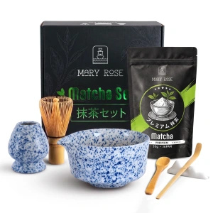 Dárková sada: prémiová japonská matcha + matchawan + bambusové příslušenství