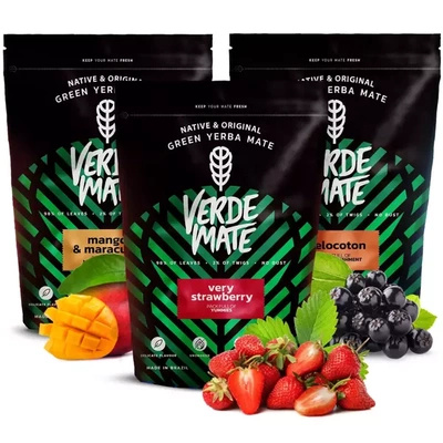 Verde Mate Green yerba mate sada ovocné 3x500 1,5kg