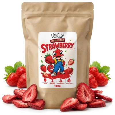 FiloLilo – Lyofilizované jahody (plátky) 100 g