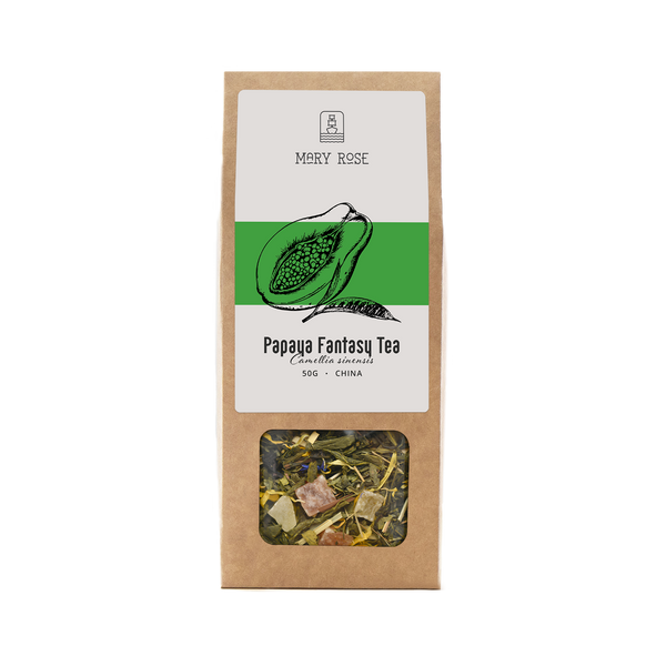 Mary Rose - Zelený Čaj Papaya Fantasy  - 50 g
