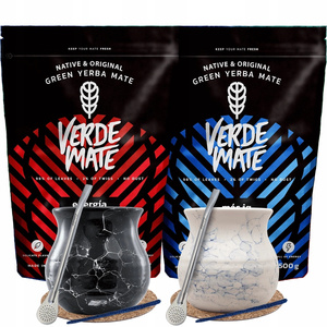 Yerba Mate set pro dva Bombilla Matero 1000g